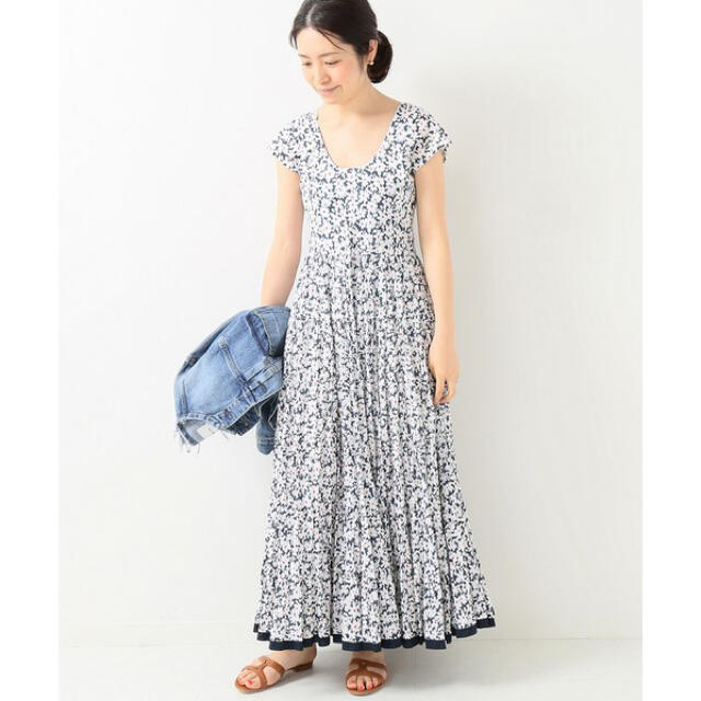 美品 mariha IENA別注 草原の虹のドレス フラワー柄 フラワープリント