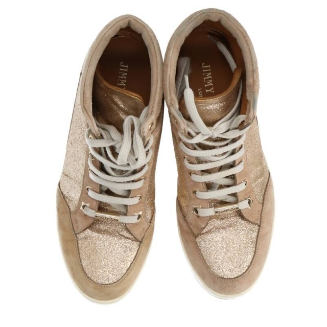 激安単価で JIMMY CHOO - ジミーチュウ グリッターハイカットスニーカー 36の通販 by RINKAN|ジミーチュウならラクマ 国産新品