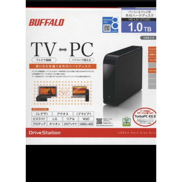 Buffalo(バッファロー)のBUFFALO HD-LS1.0TU2C   バッファロー外付けHDD  1TB スマホ/家電/カメラのPC/タブレット(PC周辺機器)の商品写真