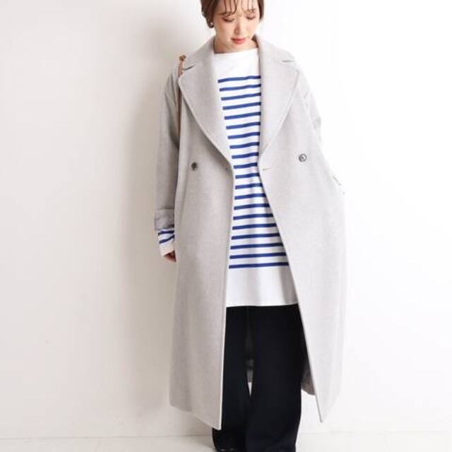 ☆ SLOBE IENA ☆ SUPER100メルトン ビックラペルコート-