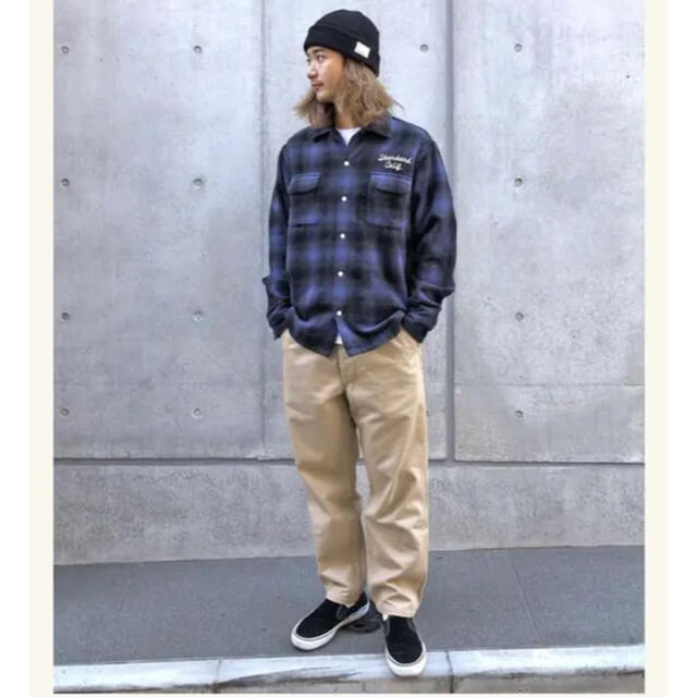 STANDARD CALIFORNIA(スタンダードカリフォルニア)の完売21AW SD Ombre Check Wool ShirtサイズLキムタク メンズのトップス(シャツ)の商品写真