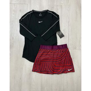 ナイキ(NIKE)の☆新品☆NIKEナイキ 海外テニスウェア  3/4トップス　US-XS(ウェア)