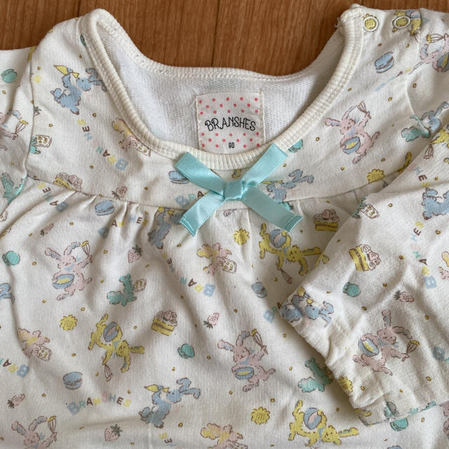 Branshes(ブランシェス)の専用　ブランシェス branshes パジャマ うさぎスイーツ柄　90cm キッズ/ベビー/マタニティのキッズ服女の子用(90cm~)(パジャマ)の商品写真