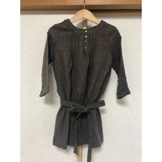 Bonpoint(ボンポワン)のボンポワン ウール ワンピース 6ans キッズ/ベビー/マタニティのキッズ服女の子用(90cm~)(ワンピース)の商品写真