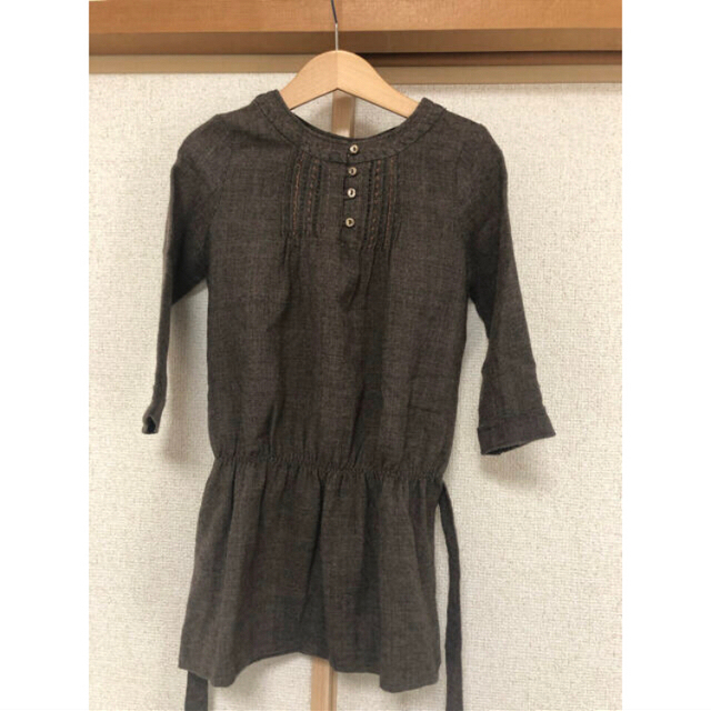 Bonpoint(ボンポワン)のボンポワン ウール ワンピース 6ans キッズ/ベビー/マタニティのキッズ服女の子用(90cm~)(ワンピース)の商品写真