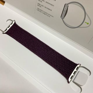 Apple Watch   Apple Watchmm用ダークチェリーブレイデッドソロ