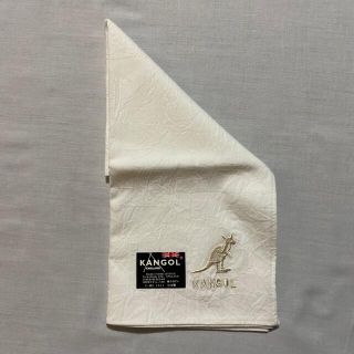 カンゴール(KANGOL)のカンゴール　ハンカチ　ホワイト　未使用品　#1212(ハンカチ)