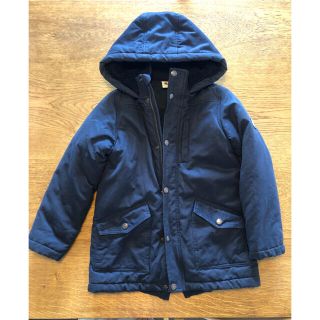 プチバトー(PETIT BATEAU)のプチバトー　キッズ　コート　フリース　ネイビー　128 8ans(コート)