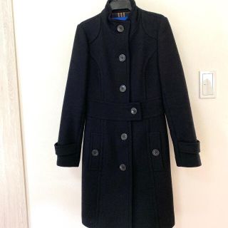 バーバリーブルーレーベル(BURBERRY BLUE LABEL)のバーバリー★ロングコート ブラック　サイズ36(ロングコート)