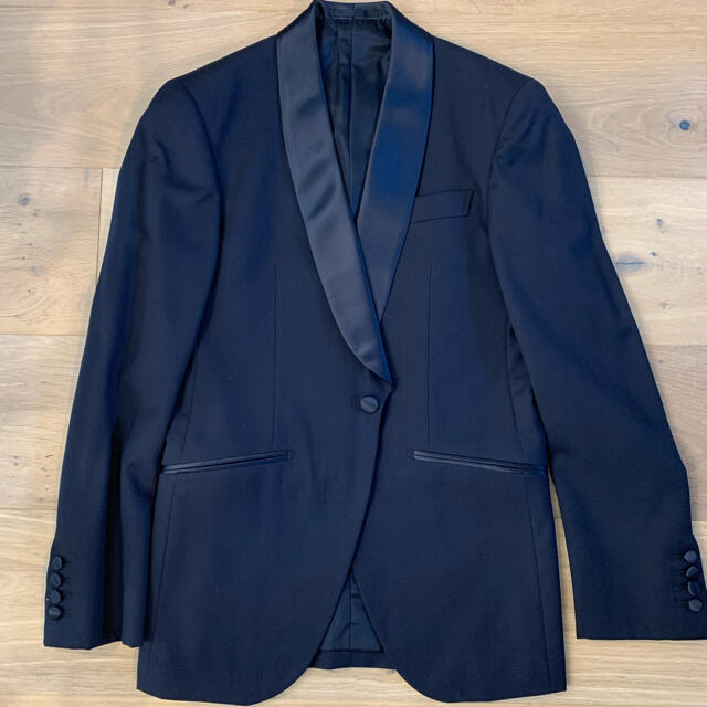 美品 麻布テーラー 新郎 結婚式タキシード ネイビー - セットアップ