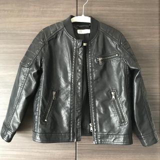 エイチアンドエム(H&M)のキッズ ライダースジャケット レザー風ジャケット　H&M(ジャケット/上着)