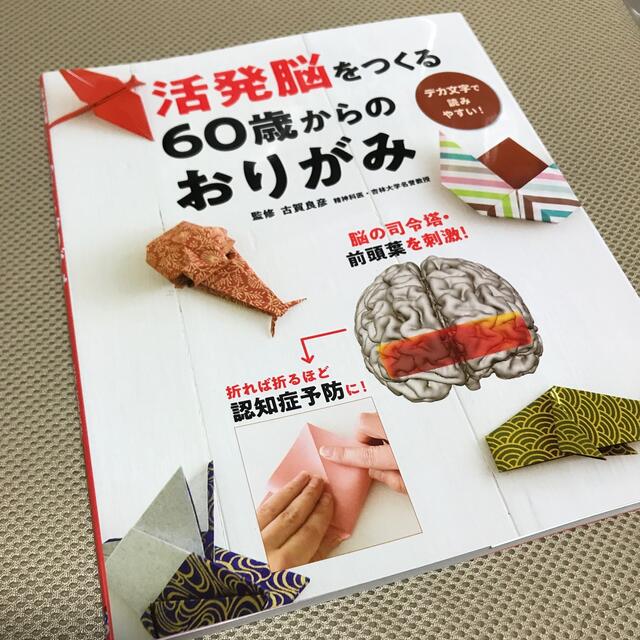 活発脳をつくる６０歳からのおりがみ　本 エンタメ/ホビーの本(趣味/スポーツ/実用)の商品写真