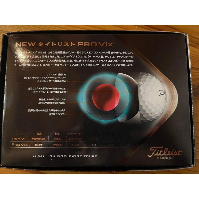 [日本販売モデル]領収書可　新品タイトリスト2021年モデル Prov1x ３箱 スポーツ/アウトドアのゴルフ(その他)の商品写真