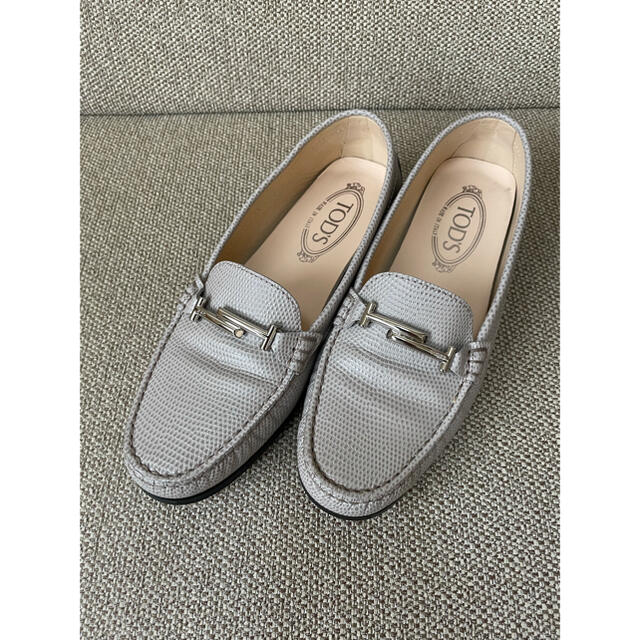 トッズ TOD'S ドライビングシューズ ダブルTローファー 37.5
