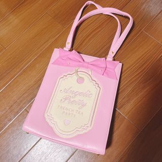 アンジェリックプリティー(Angelic Pretty)のGift Tagバッグ  フレンチティーパーティー ピンク(トートバッグ)