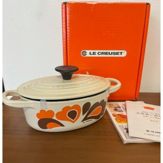 ルクルーゼ(LE CREUSET)のルクルーゼ オレンジ ピーコック オーバル17cm(鍋/フライパン)