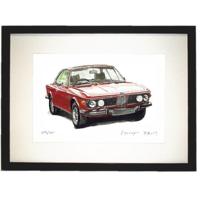 GC-050 BMW 3.0csi限定版画サイン有額装済作家平右ヱ門