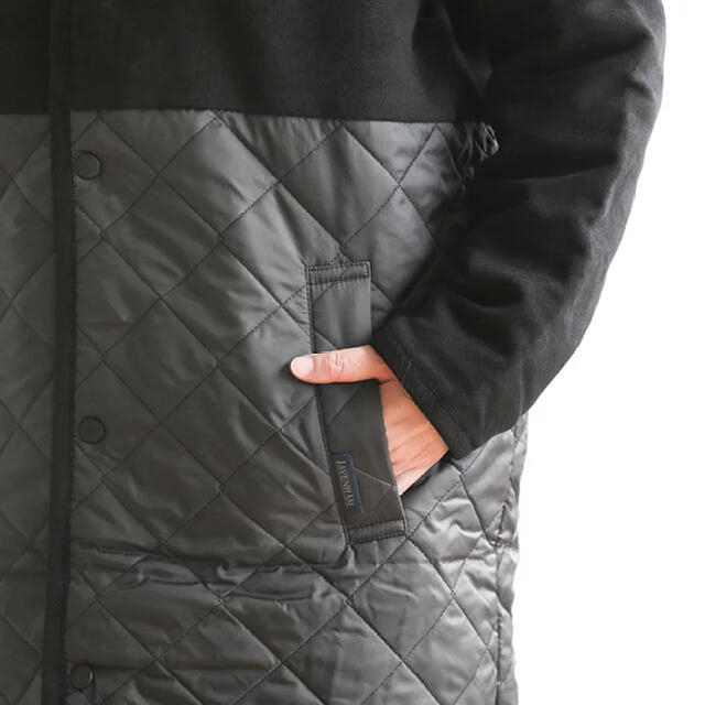 LAVENHAM(ラベンハム)のLAVENHAM ラベンハム 切替キルティングコート レディースのジャケット/アウター(ロングコート)の商品写真