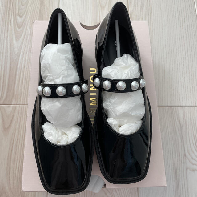 unminou アンミヌ　パールシューズ　S レディースの靴/シューズ(ローファー/革靴)の商品写真