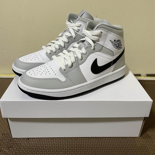 Air Jordan 1 Mid "Grey Fog/White/Black