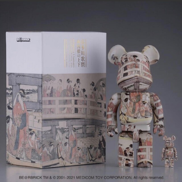 BE@RBRICK 喜多川歌麿 両国橋の上下 100% & 400% ベアブリッ BE@RBRICK 喜多川歌麿 両国橋の上下 100% & 400% ベアブリッ