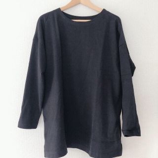 アンティカ(antiqua)のバスク ゆったり シンプル 無地 ビッグT ビッグシルエット(Tシャツ(長袖/七分))