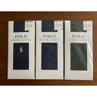 ポロラルフローレン(POLO RALPH LAUREN)の新品未開封 ポロラルフローレン クルーソックス3足（23-25㎝）ストッキング (ソックス)