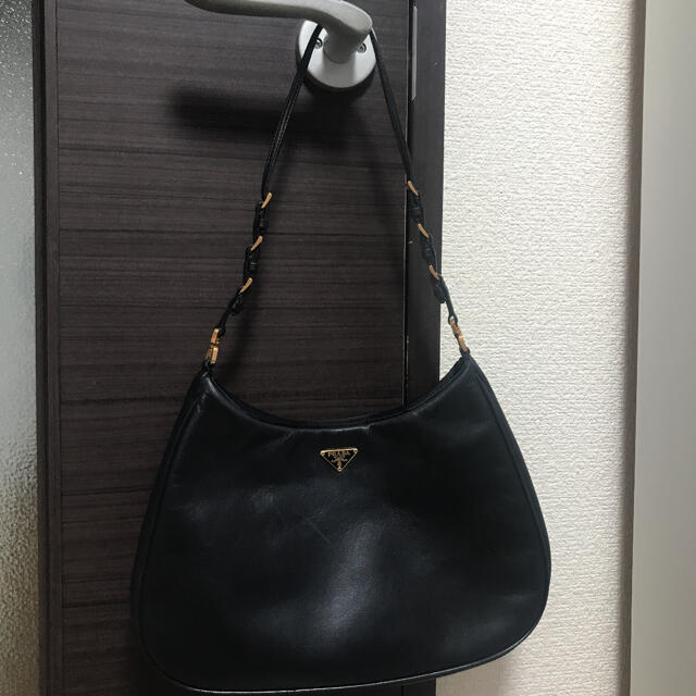 PRADA - 希少 美品 プラダ オールレザー ゴールド金具 ミニショルダー