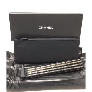 シャネル(CHANEL)のCHANEL シャネル ペンケース＆鉛筆4本セット(ペンケース/筆箱)