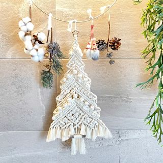 ロンハーマン(Ron Herman)の★マクラメ タペストリー Xmas tree★デザインａオーダーページ(インテリア雑貨)