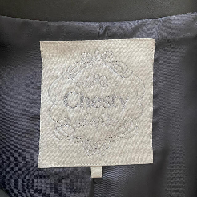 Chesty(チェスティ)の【最終値下げ】Chesty  チェスティ　ノーカラージャケット レザージャケット メンズのジャケット/アウター(レザージャケット)の商品写真