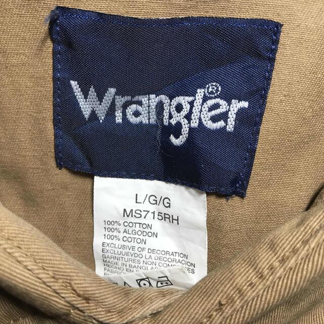 Wrangler(ラングラー)の【90s】ラングラー Wrangler ワークシャツ L ベージュ 輸入古着 メンズのトップス(シャツ)の商品写真