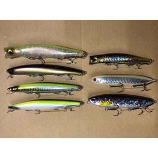 メガバス(Megabass)のシーバス向けビッグミノー＆ビッグペンシル全7点セット メガバスやエバグリなど(ルアー用品)