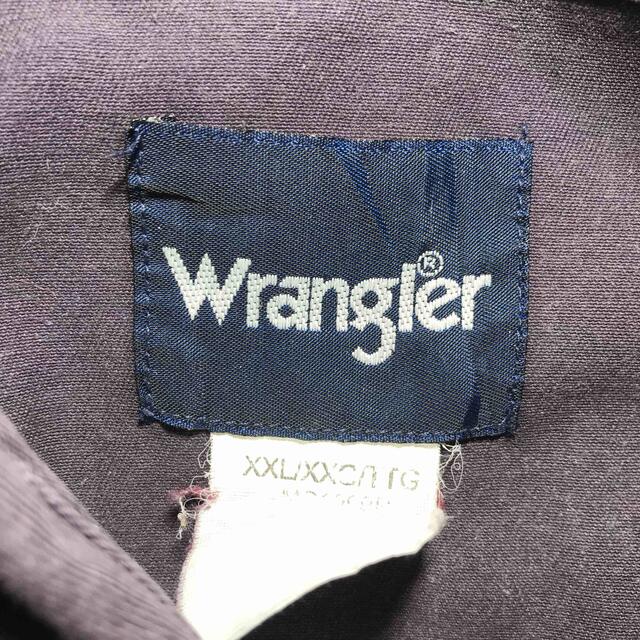 Wrangler(ラングラー)の【90s】ラングラー Wrangler ワークシャツ 紫 3L オーバーサイズ  メンズのトップス(シャツ)の商品写真