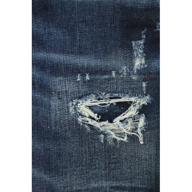DSQUARED2(ディースクエアード)のディースクエアード ダメージリペア加工スキニーデニムパンツ 42 メンズのパンツ(デニム/ジーンズ)の商品写真