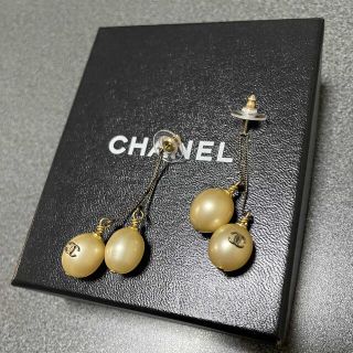 シャネル(CHANEL)のレア★シャネル★CHANEL★ヴィンテージ　ピアス★パール(ピアス)