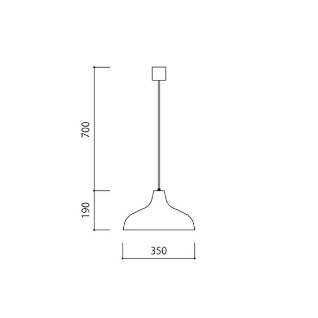 IDEE(イデー)の【美品】IDEE KULU LAMP Blue インテリア/住まい/日用品のライト/照明/LED(天井照明)の商品写真