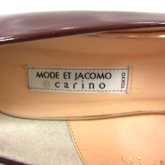 Mode et Jacomo(モードエジャコモ)のモードエジャコモ パンプス エナメル ハイヒール 24.5cm ボルドー レディースの靴/シューズ(ハイヒール/パンプス)の商品写真