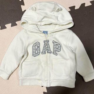 ベビーギャップ(babyGAP)のbabyGAP クマ耳パーカー　80(トレーナー)