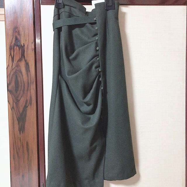 SNIDEL(スナイデル)のsnidel ドレープデザインタイトスカート  新品未使用 1サイズ スナイデル レディースのスカート(ロングスカート)の商品写真