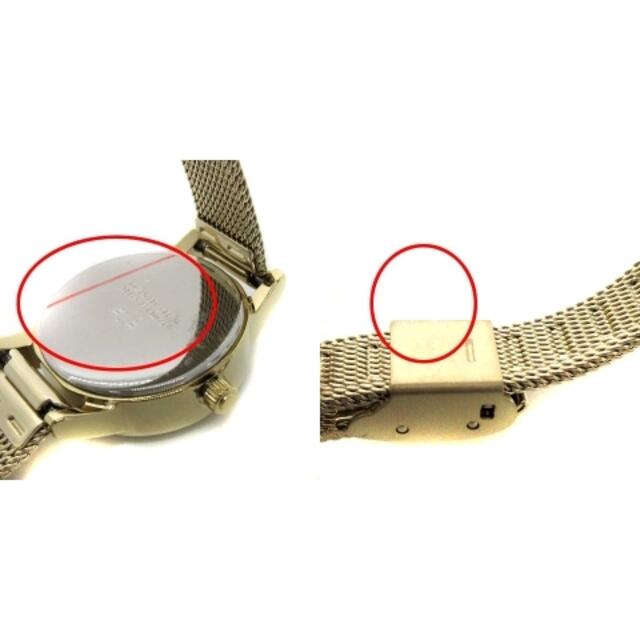 ete(エテ)のエテ ソーラーウォッチ メッシュベルト 腕時計 イエローゴールド色 レディースのファッション小物(腕時計)の商品写真