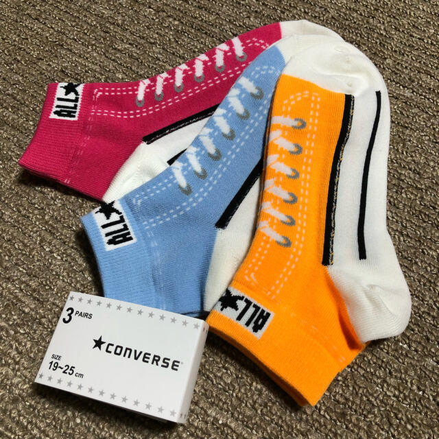 CONVERSE(コンバース)のCONVERSEソックス3足セット《福助》19〜25cm レディースのレッグウェア(ソックス)の商品写真