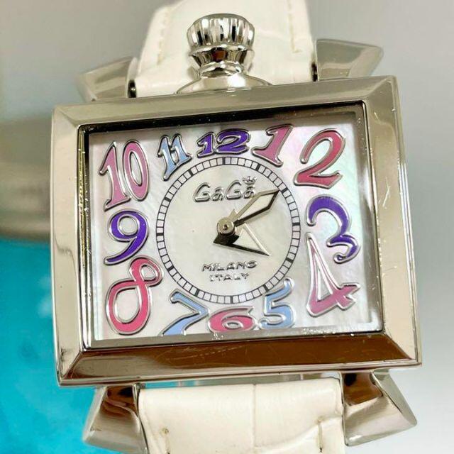 121 ガガミラノ時計　レディース腕時計　ホワイト　ナポレオーネ　メンズ腕時計