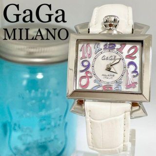 ガガミラノ(GaGa MILANO)の121 ガガミラノ時計　レディース腕時計　ホワイト　ナポレオーネ　メンズ腕時計(腕時計)