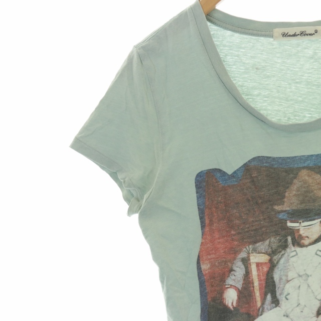 UNDERCOVER(アンダーカバー)のアンダーカバー プリント Tシャツ カットソー 半袖 2 M 水色 メンズのトップス(Tシャツ/カットソー(半袖/袖なし))の商品写真