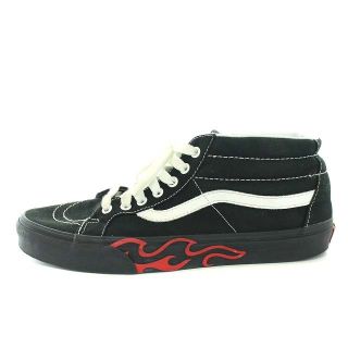 ヴァンズ(VANS)のバンズ VANS SK8-MID ファイヤーパターン スニーカー 28cm 黒(スニーカー)