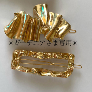 コレットマルーフ(colette malouf)の✴︎metallic gold barrette002✴︎(バレッタ/ヘアクリップ)