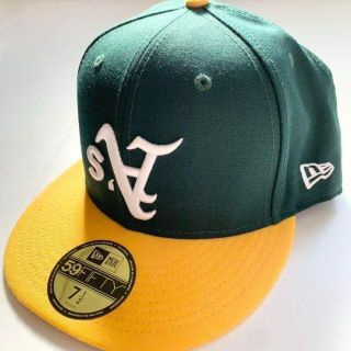 NEW ERA - 海外限定 アスレチックス A ニューエラキャップ 7 1/2 反転 ...
