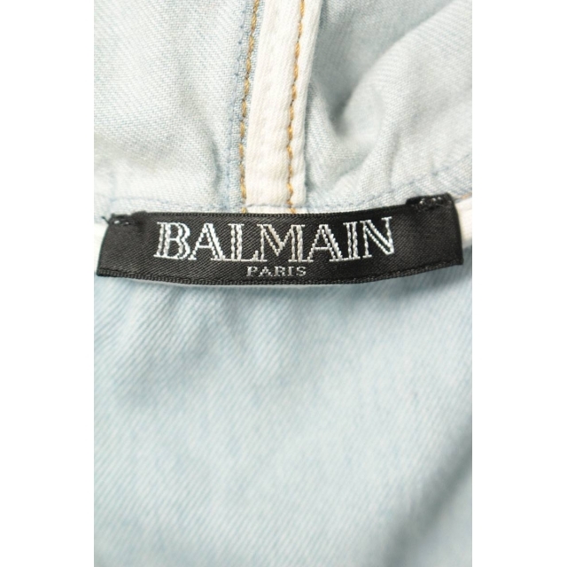 BALMAIN ノースリーブデニムブルゾン XSの通販 by RINKAN｜バルマンならラクマ - バルマン S7H8024T044 限定品格安
