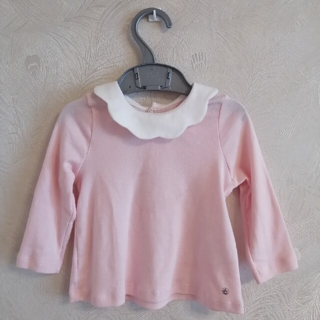 PETIT BATEAU - Petit bateau 襟付きカットソー ピンクの通販 by